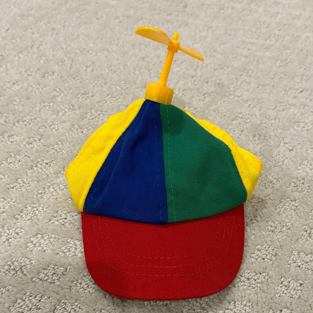 Colorful Propeller Hat for small dog